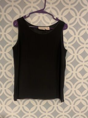 Classic Black Sleeveless Women's Top